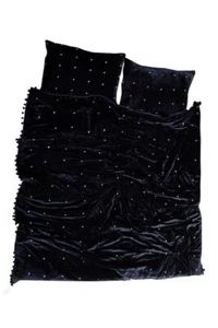 Black Velvet Quilt,Starry Hand Stitched Handmade Quilts. - Picture 1 of 6