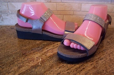 Sandalias de cuero Naot Lisa metálicas con estrás - Talla 8 (EU39) - Impecables como nuevas Foto 1 de 4