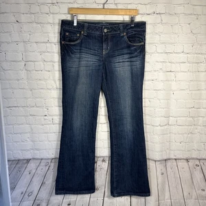 American Eagle Jeans Boyfriend 77 Größe 12 Bootcut Distressed Stretch Y2K - Bild 1 von 14