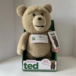 Ted Talking Bear w Moving Mouth Rated R (See Description) Plush Character NIB - Picture 1 of 9