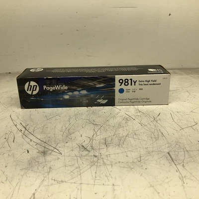 NEW Genuine HP 981Y CYAN Extra High Yield Ink Cartridge Exp. 2021 - Image 1 of 4