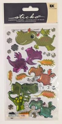 Sticko Epoxy Dragons Scrapbooking Stickers - Image 1 of 2