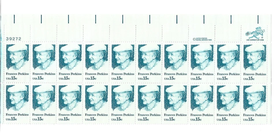 Scott Strip Block #1846  Henry Clay 3 cent 1980 - Image 1 of 2