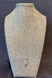 Collar con dije de lagarto de plata de ley nuevo - Imagen 1 de 5