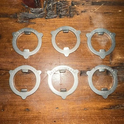 SIX (6) SINGER SIMANCO SEWING MACHINE VINTAGE PART #2020 MOTION LOCK WASHER - Image 1 of 4