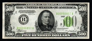 1934 $500 CRISP VF+/XF NEW YORK Federal Reserve Note! - Picture 1 of 2