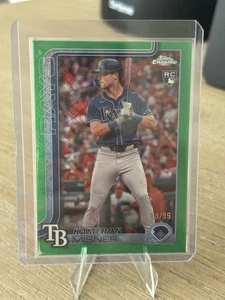 2025 Topps Chrome Baseball Logofrattore Kameron Misner RC Rookie #130 verde/99 - Foto 1 di 2