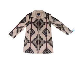 New Pendleton Womens Aztec Southwest Print Wool Classic COAT XS NWT - Picture 1 of 6