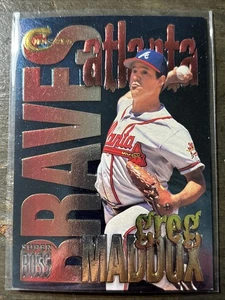 1997 Skybox Circa GREG MADDUX Boss SUPERBOSS Atlanta Braves #11 Embossed - Picture 1 of 2