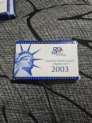 2003-S U.S. Mint Proof Set of 10 Coins with Box & COA - Image 1 of 3