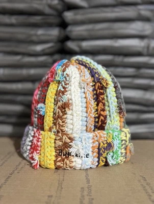 NUEVO Gorro Supreme Atado a Mano FW23 Multicolor Caja Logo-AUTÉNTICO-ENVÍO GRATUITO Foto 1 de 4