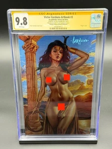 Victor Garduno Artbook #3 CGC 9.8 SS signed Wonder Woman Amazon B METALL - 18+ - Bild 1 von 2