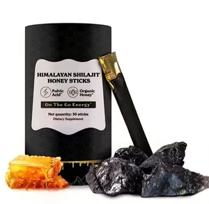 Himalayan Shilajit Honey Sticks Fulvic Acid Mineral Energy Boost 30 Sticks - Picture 1 of 6