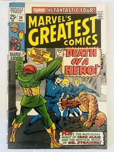 Marvel's Greatest Comics 24 December 1969 FF Franklin Storm Death Dr Strange - Picture 1 of 2