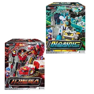 Metal Cardbot S Season2 MUSCLEHYDE + GIGANTREX Set Transformer Roboter Korea Spielzeug - Bild 1 von 9