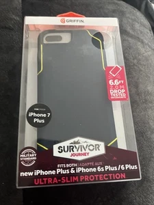 Griffin Survivor iPhone 7 Plus /iPhone 6s Plus Extreme Rugged Case Cover - Picture 1 of 2