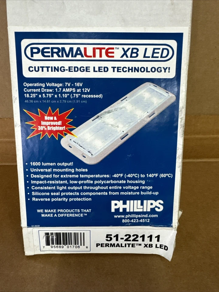 Lámpara domo LED de alta potencia Permalite XB Phillips 51-22111 carcasa de policarbonato Foto 1 de 4