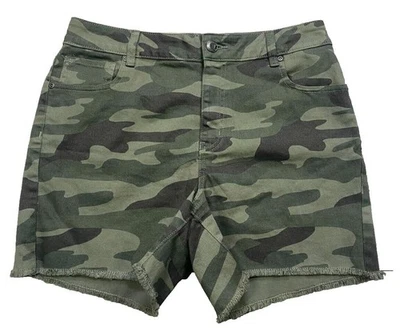 Pantalones Cortos Vaqueros Maurices Talla 12 Para Mujer Alto Ruse Camuflaje Denim Nuevos sin Etiquetas NUEVO Camuflados Foto 1 de 4