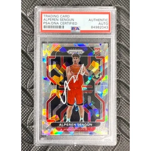 2021-22 Panini Prizm Alperen Sengun Cracked Ice On-Card Autograph RC #318 Rookie - Picture 1 of 2