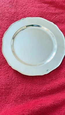 Plato para servir Camusso de plata de ley 925 de 11 pulgadas de diámetro / 13,1 oz hecho en Perú Foto 1 de 4