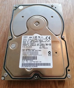 PC Festplatte IBM 18 GB ATA IDE Modell DJNA 371800 - Bild 1 von 3