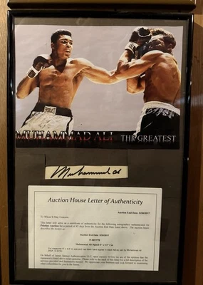 Muhammad Ali Autographed Cut Autograph (Authenticated) - Image 1 of 2