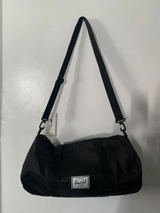 Herschel Supply Co. Sutton Mid-Volume Duffle Bag Black Gym Travel Weekender Bag - Picture 1 of 7