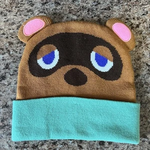 Cappello berretto Animal Crossing Tom Nook Big Face Nintendo Cosplay berretto a maglia adulto - Foto 1 di 4