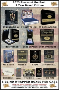 2025 Super Break Pieces of the Past 9 Year "Boxed" Edition Hobby 5-Box Case - Picture 1 of 2