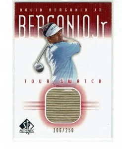 David Berganio Jr 2001 UD SP Authentic Golf Jersey Card DB-TS - Picture 1 of 1