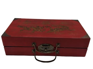 Chess Board Set Oriental Folding Board Case - Picture 1 of 7