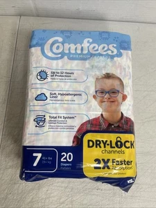 2 Pk Comfees Baby Diaper Size 7 Over 41 lbs. CMF-7 20 Ct Free Shipping 12Hour - Picture 1 of 8