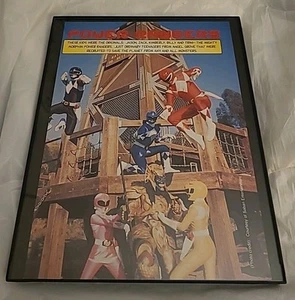 Mighty Morphin Power Rangers Faces Magazine Print Ad Framed 2000 8.5X11 - Picture 1 of 1
