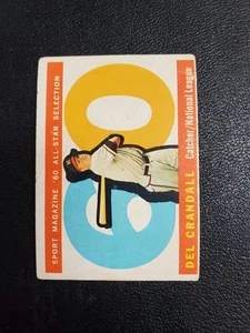 1960 Topps - High # Del Crandall #568 muy buen estado limpio - Imagen 1 de 3