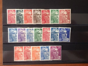 France num Yvert 712-724 ** MNH Marianne de Gandon Année 1945 - Imagen 1 de 1