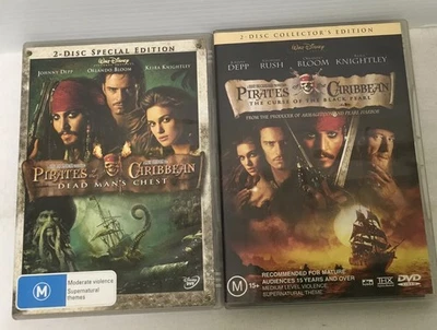 Pirates of the Caribbean, Curse Of The Black Pearl, Dead Man’s Chest Dvd R4 - image 1 of 4