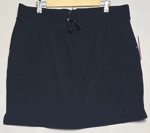 Women's NWT Cathy Daniels Pull-On Skort w/Pockets Navy Blue Size Large - Picture 1 of 6