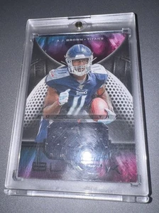 2019 Panini Black Football AJ BROWN SP /75 PATCH Tennessee Titans nice card! - Bild 1 von 2