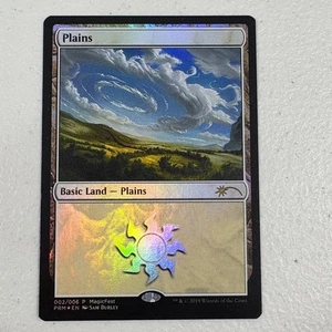 Magic The Gathering PLAINS 002/006 Land Foil Promo Magicfest 2019 MTG - Picture 1 of 2