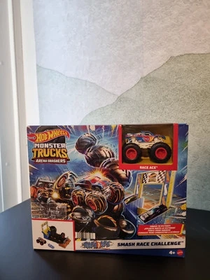 MATTEL HOT WHEELS MONSTER TRUCKS ARENA SMASHERS SMASH RACE CHALLENGE PLAY SET - Image 1 of 4