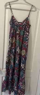 Vestido Largo Forever 21 Floral Algodón Talla M Usado Muy Bueno Foto 1 de 4