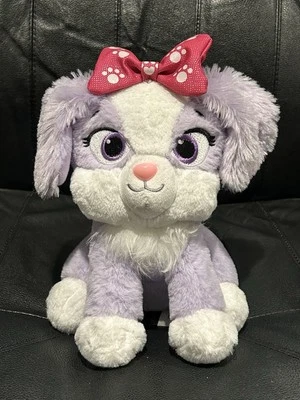 Juguete de peluche interactivo Disney Junior Minnie Mouse Creampuff mascota púrpura perro Foto 1 de 4