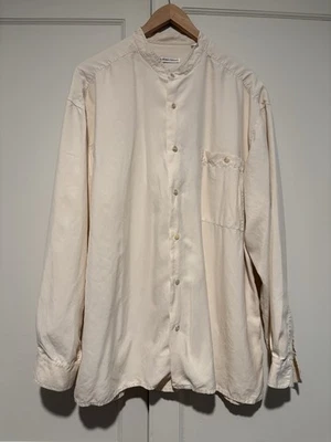 Hombre Birmania Bibas Crema Seda Abotonada Talla XL Foto 1 de 3