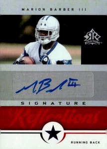 MARION BARBER 2005 UPPER DECK RENDITIONS **RED** ROOKIE RC AUTO!! 🔥🔥 COWBOYS - Bild 1 von 2