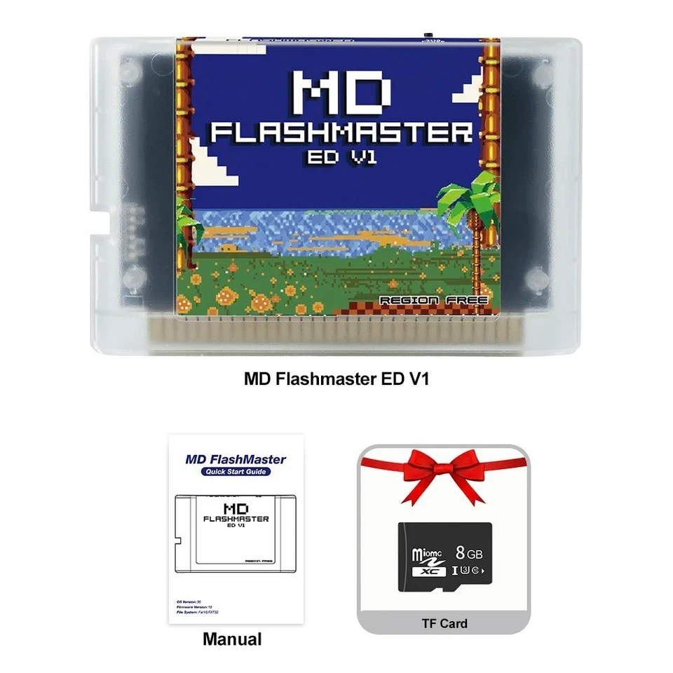 4000-in-1 Game Cartridge for Sega Genesis Mega Drive + 8GB TF Card Retro Games - Image 1 of 4