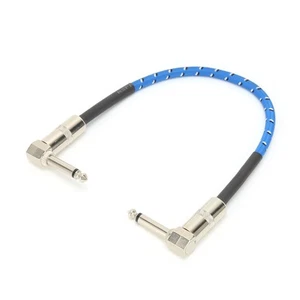 6.35Mm Electric Guitar Effect Cable With Double 90° Elbow Guitar Effector Wi ND - Picture 1 of 12