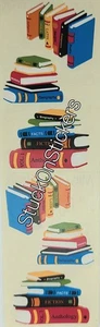 Mrs Grossman Stickers BOOKS STACK 2005 Side by side blue red green black yellow - Picture 1 of 1