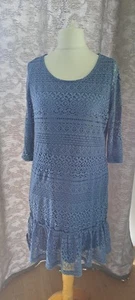 Kleid Häkeloptik Mit 3/4 Arm Gr.38 - Bild 1 von 5