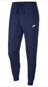 Nike Men's Sportswear Club Joggers Sweatpants Size Large Navy Tapered BV2762-410 - Picture 1 of 5