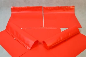10 Stück Endfahne rot 30X30Cm Endfahnen Schlussfahne Warnfahne Warnflagge Neu - Bild 1 von 3